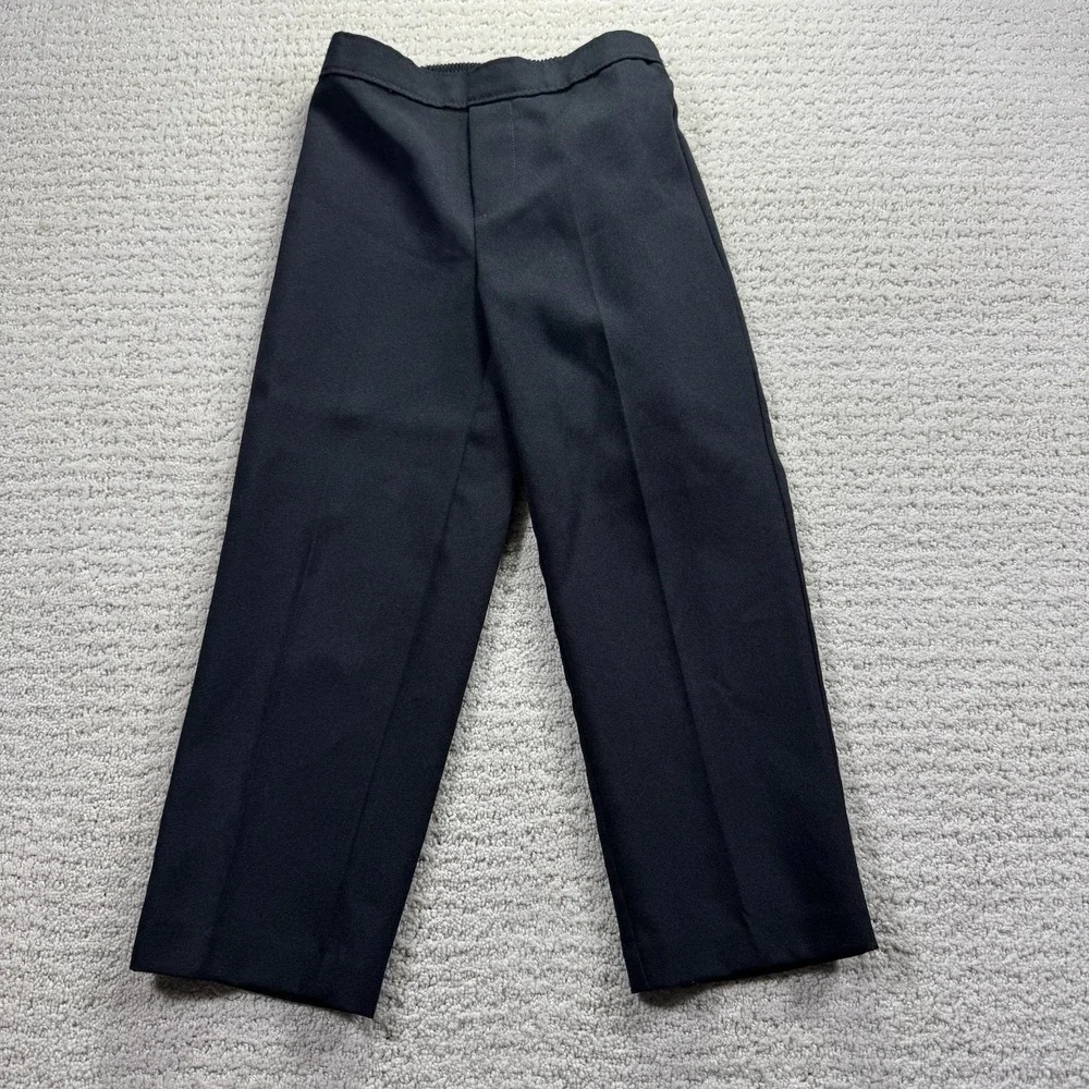 Van Heusen Flex Black Dress Pants Regular Fit‎ Boys SZ 5